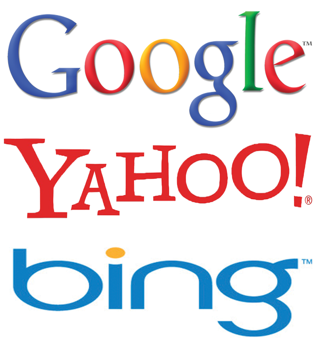 Google Yahoo Bing