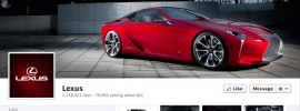 Lexus Facebook Page